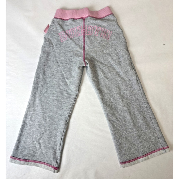 Vintage 90s Lizzie McGuire Sweat Pants Pink Gray Girls Y2K Buh-Bye Size 7-8 - Picture 1 of 9